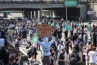 Les manifestants avaient notamment bloqué une autoroute (archives). KEYSTONE/EPA/ALLISON DINNER